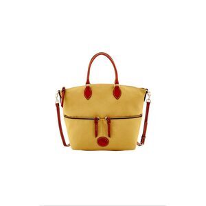 Vintage Dooney & Bourke Nylon Large Pocket Satchel Handbag Tote Purse